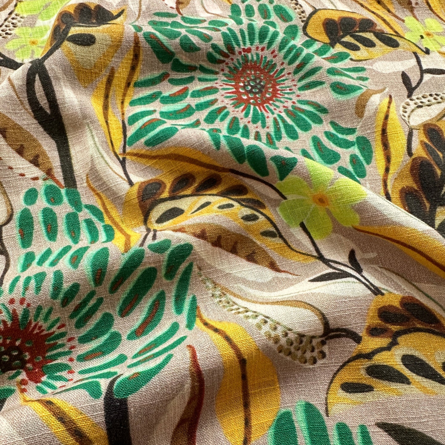 Emma Viscose Linen Fabric