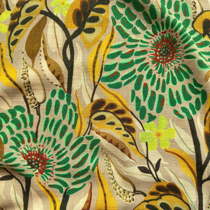 Emma Viscose Linen Fabric