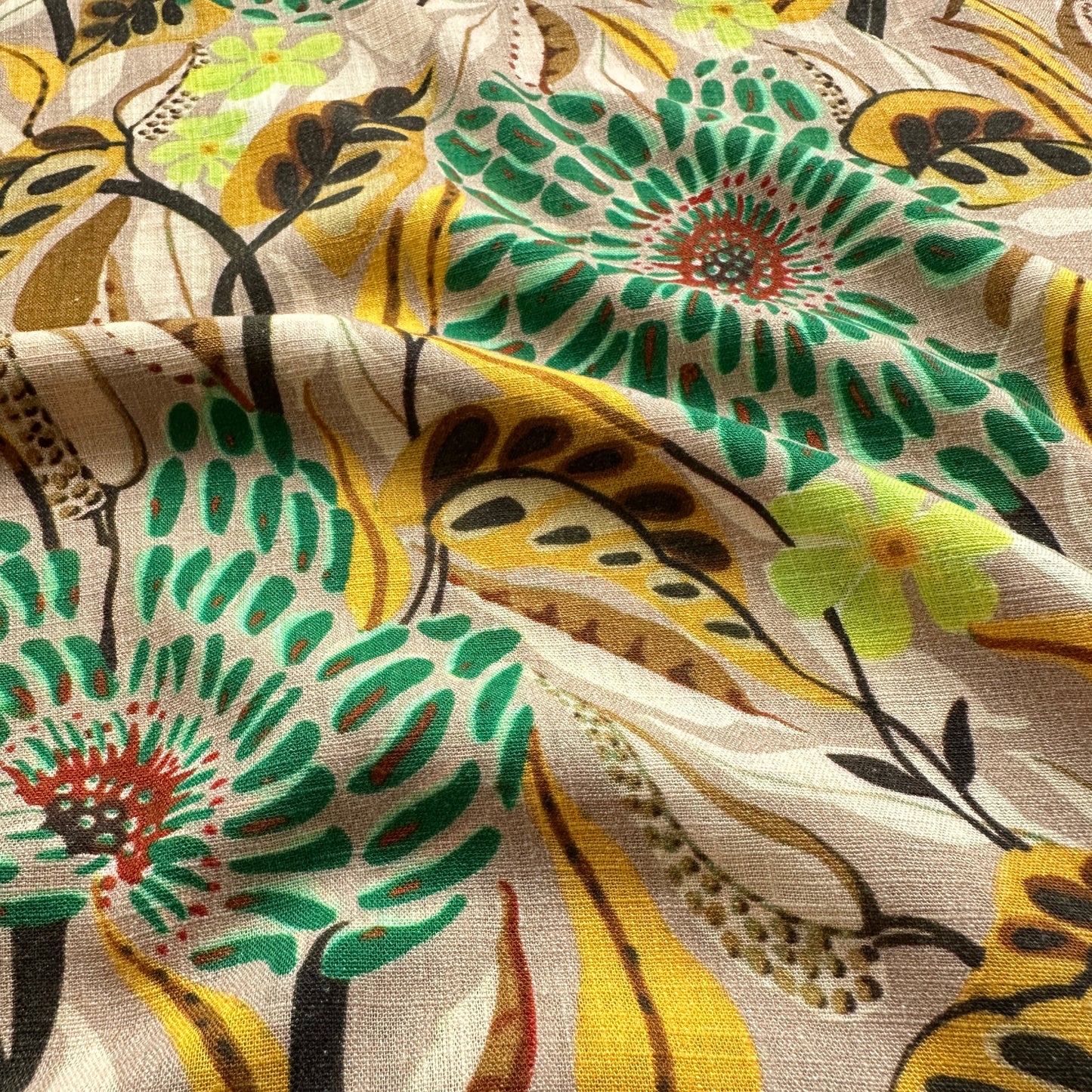 Emma Viscose Linen Fabric