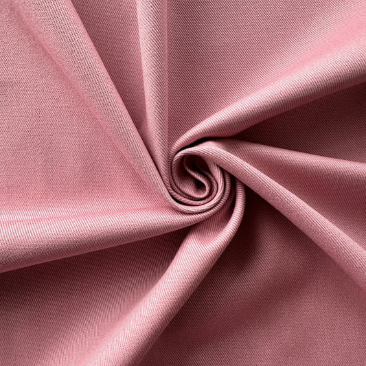 Cotton Twill Fabric in Rose Pink