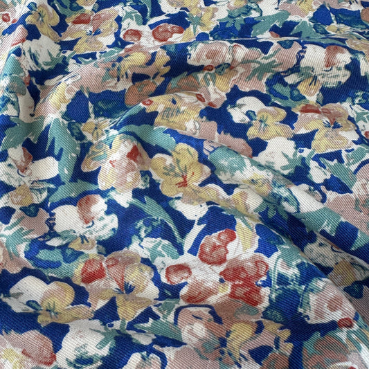 Floral Viscose Twill Fabric