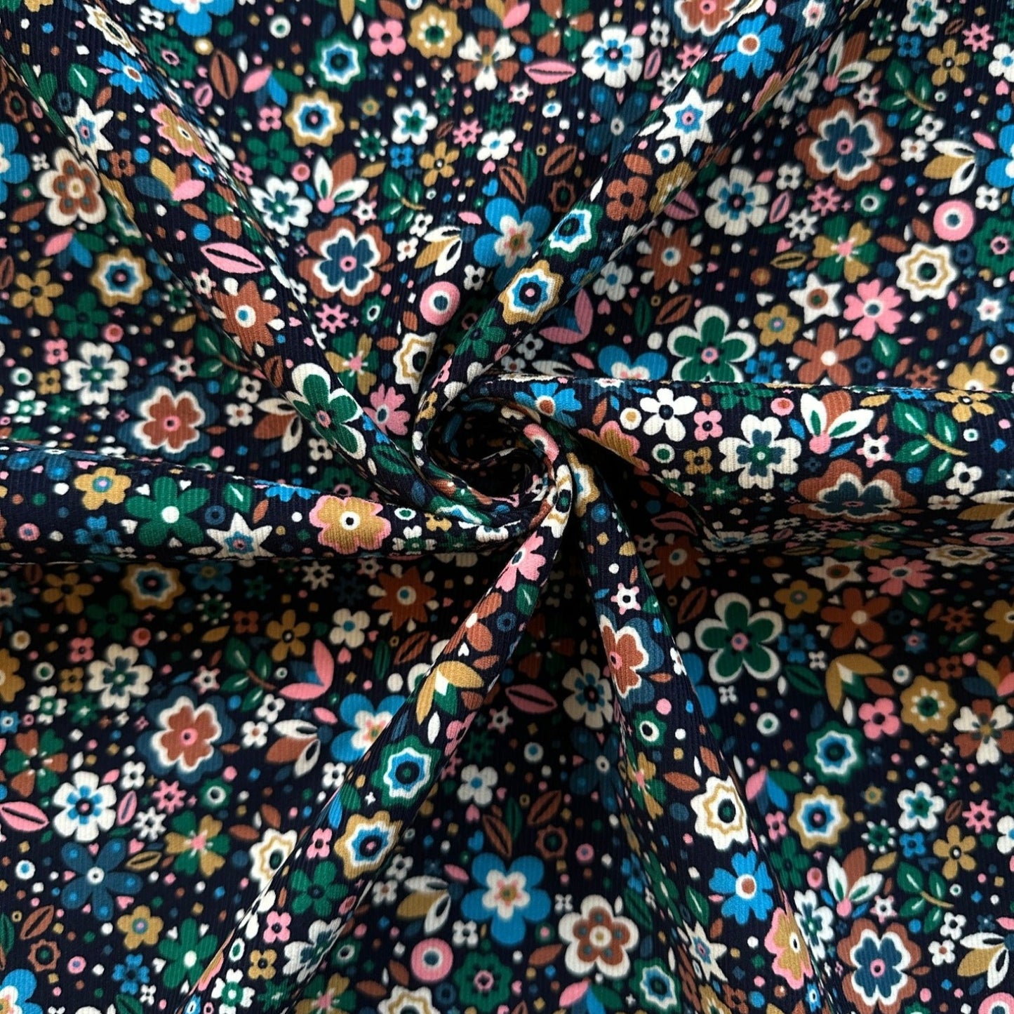 Florali 21 Wale Corduroy Fabric in Midnight - Dashwood Studio / Sholto Drumlanrig
