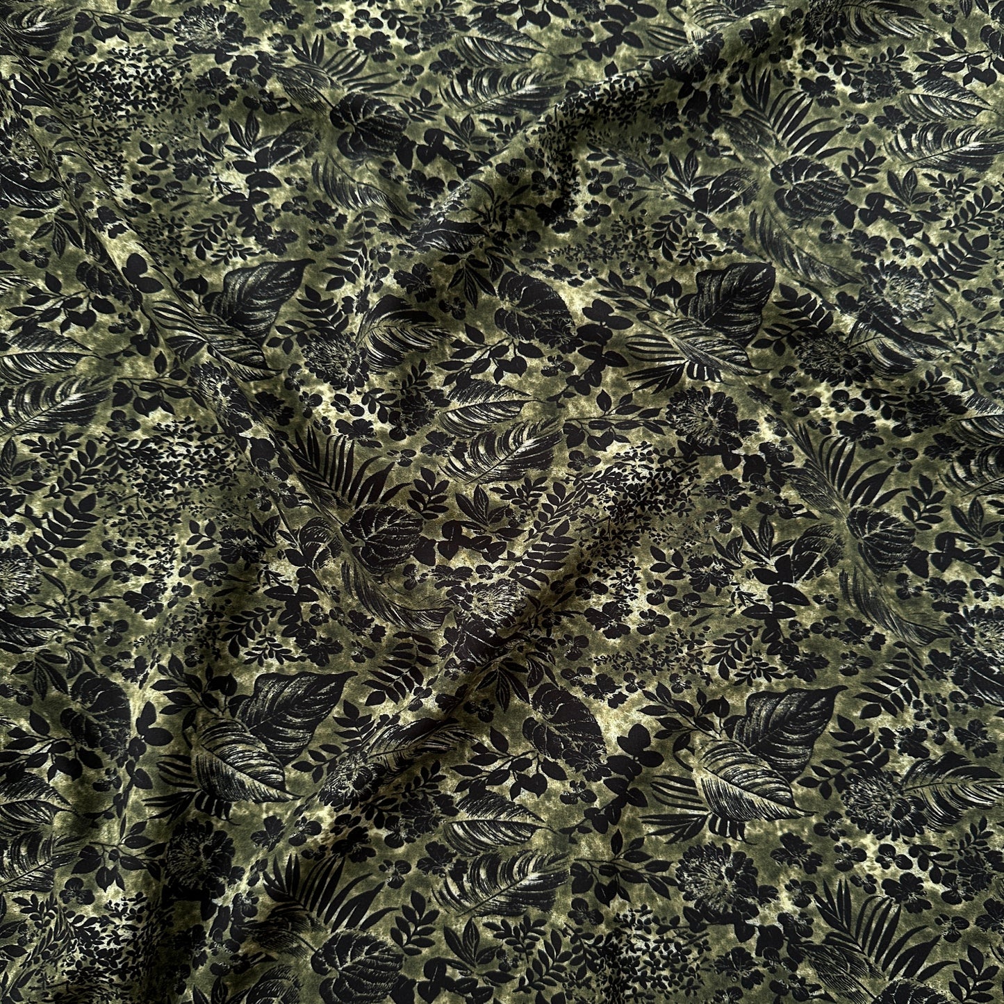 Foliage Lyocell Fabric in Green