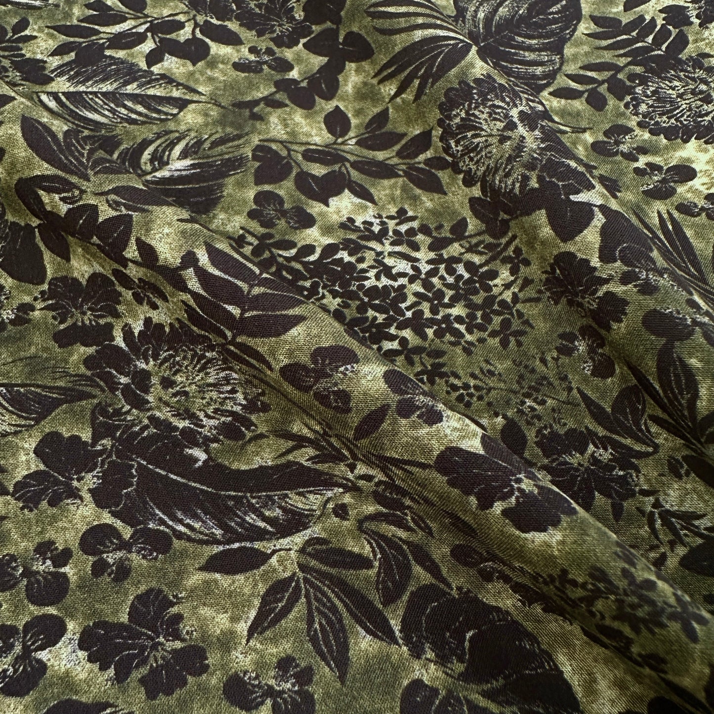 Foliage Lyocell Fabric in Green