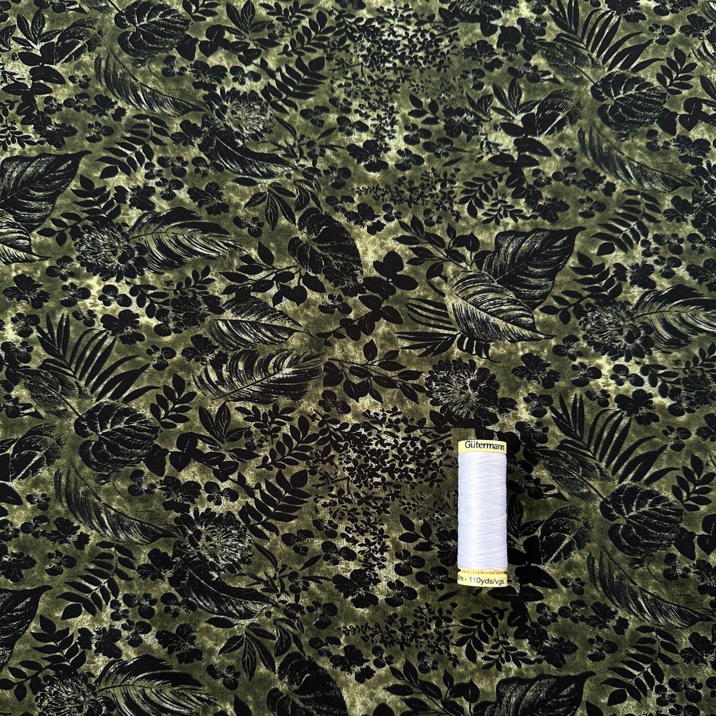 Foliage Lyocell Fabric in Green