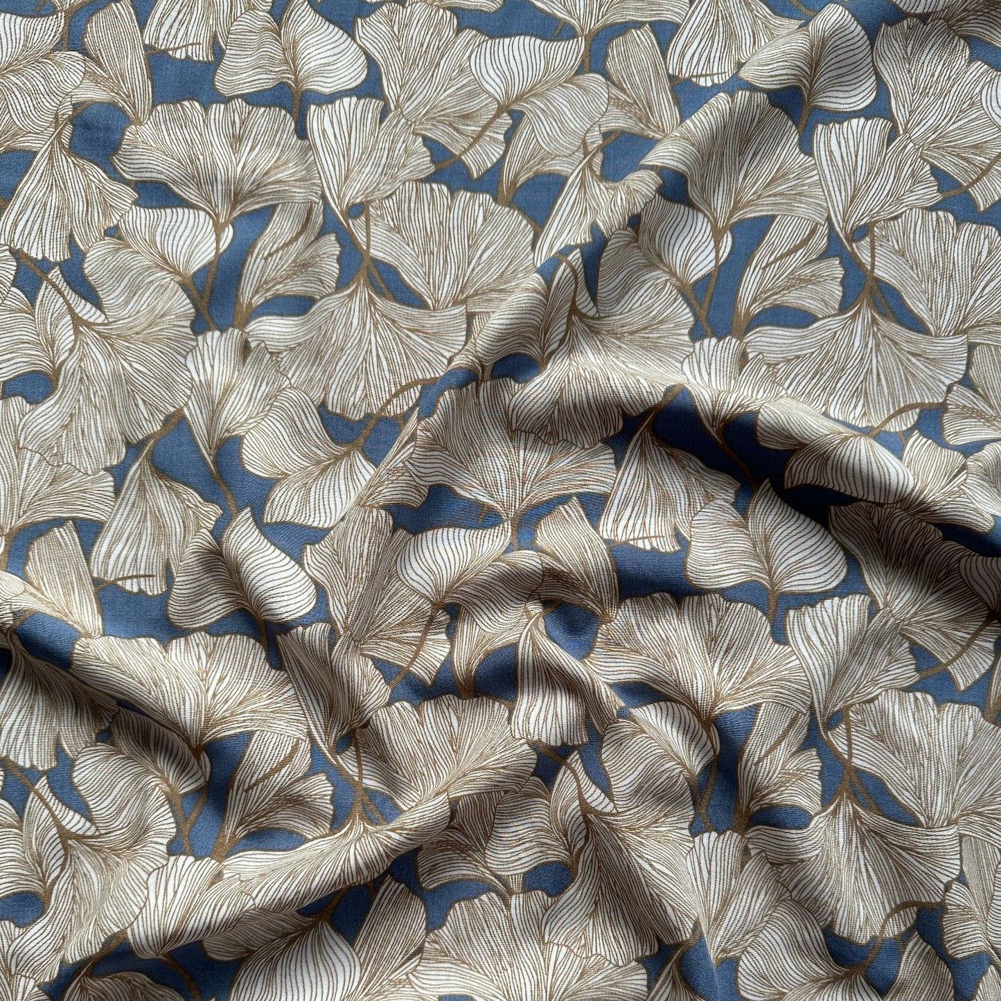 Ginkgo Leaves Viscose Fabric