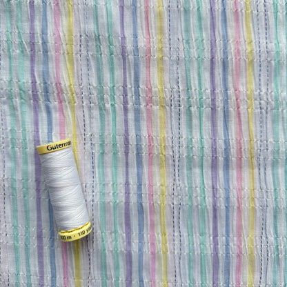 Pastel Stripe Cotton Fabric