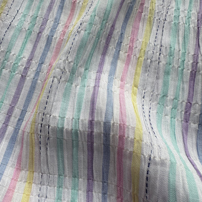 Pastel Stripe Cotton Fabric