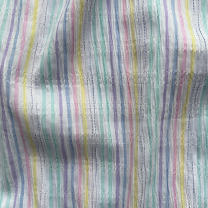 Pastel Stripe Cotton Fabric