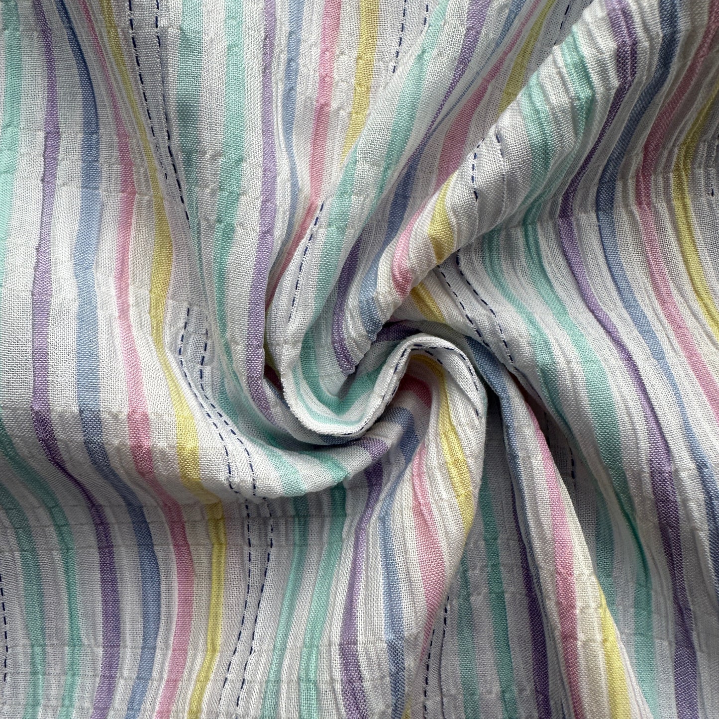 Pastel Stripe Cotton Fabric