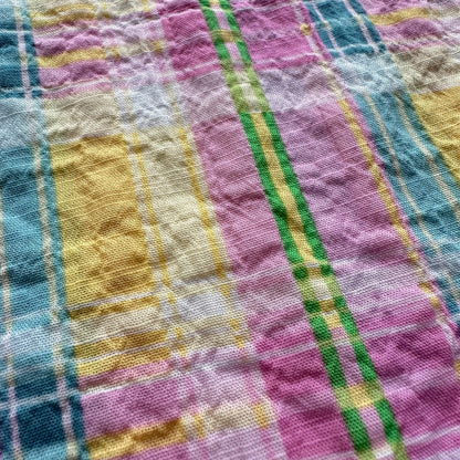 Pastel Plaid Cotton Fabric