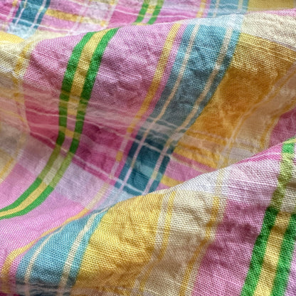 Pastel Plaid Cotton Fabric