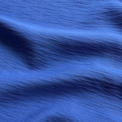 Textured Viscose Blend Fabric in Royal Blue