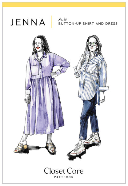 Jenna Shirt & Dress Sewing Pattern by Closet Core Patterns