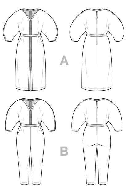 Jo Dress and Jumpsuit Sewing Pattern - Closet Core Patterns