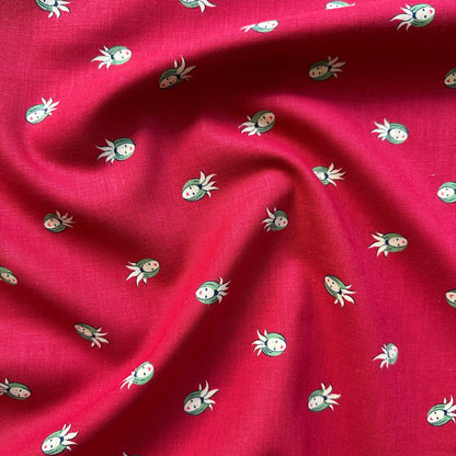 Ladies Faces Linen Cotton Blend Fabric (Ex Designer)