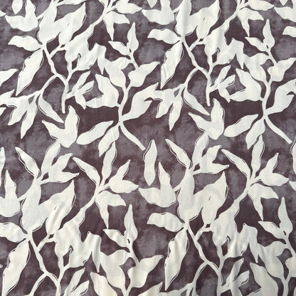 Leaves Lyocell Fabric in Mauve