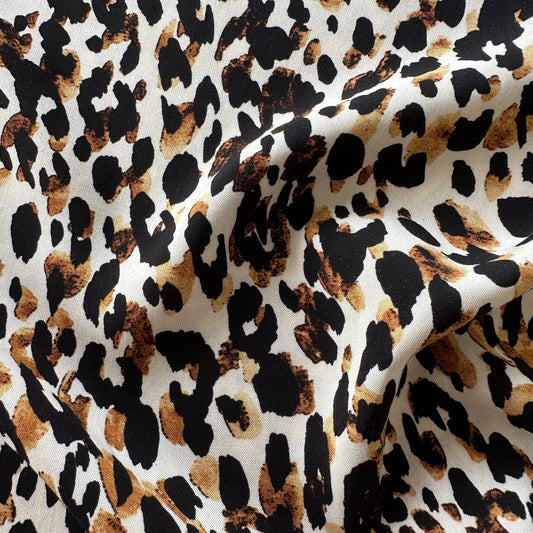 Leopard Viscose Fabric