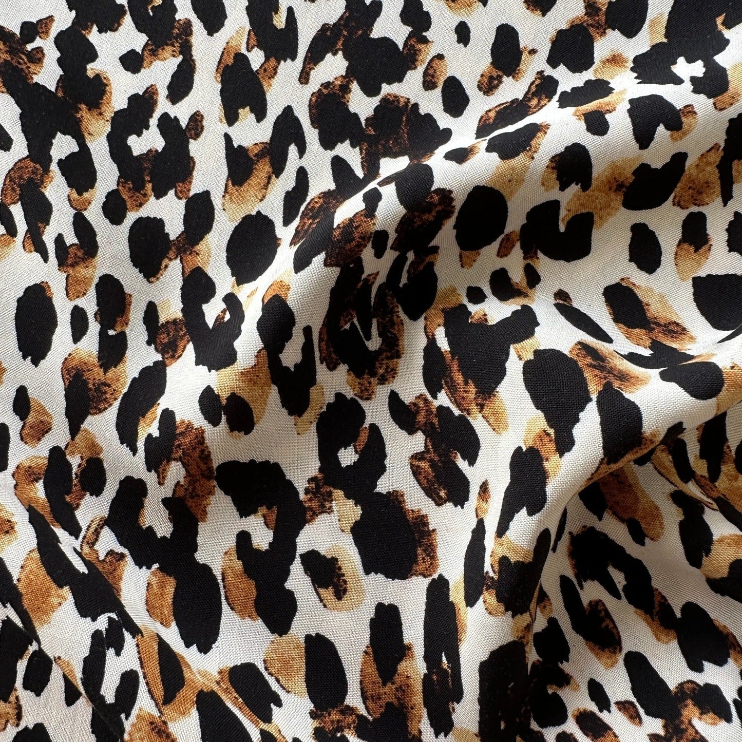 Leopard Viscose Fabric - 1.05m Piece
