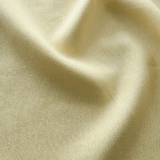 Irish Linen Fabric in Lemon - 2.45m