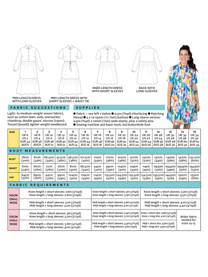 Lyra Dress Sewing Pattern - Tilly and the Buttons