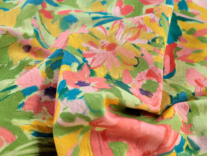 Georgia Linen Viscose Fabric in Pistachio - Fabric Godmother