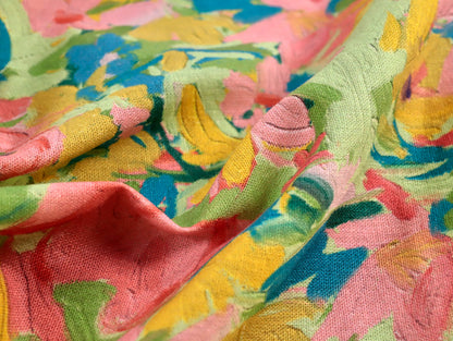 Georgia Linen Viscose Fabric in Pistachio - Fabric Godmother