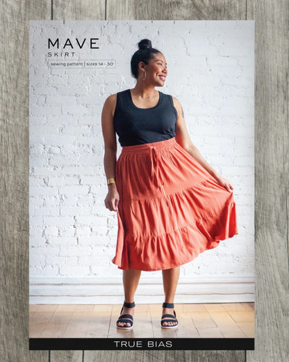 Mave Skirt Sewing Pattern (Size 14 -30) - True Bias