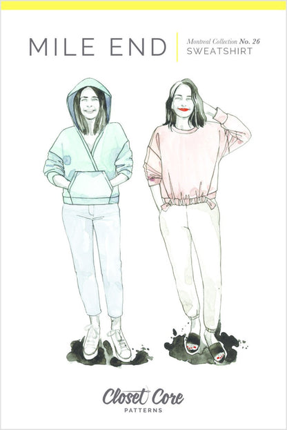 Mile End Sweatshirt Sewing Pattern - Closet Core Patterns