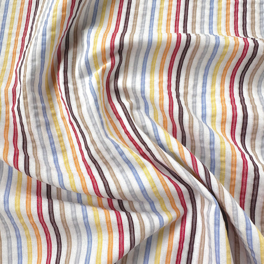 Multicolour Stripe Cotton Fabric