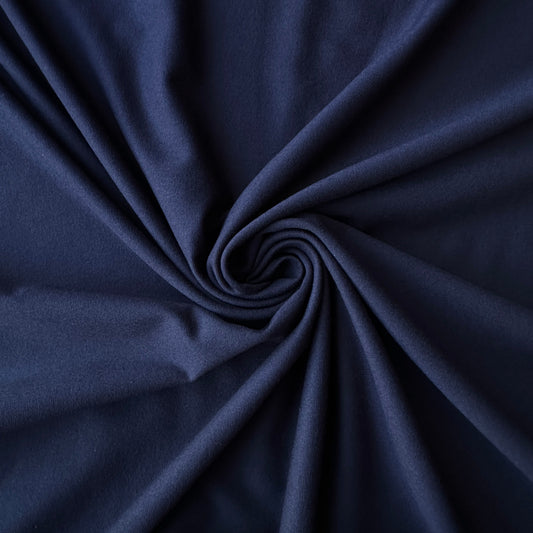 Navy Viscose Jersey Fabric