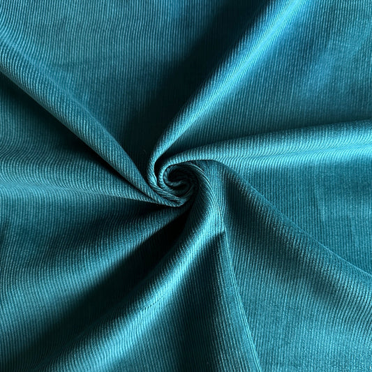 Needlecord Fabric in Teal