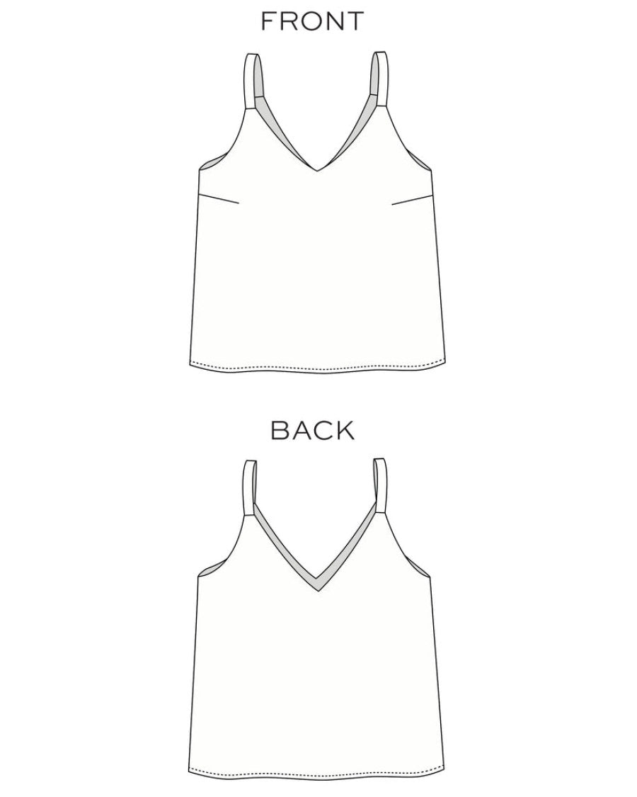 Ogden Cami Sewing Pattern (Size 14 - 30) - True Bias