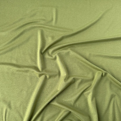Olive Green Viscose Jersey Fabric