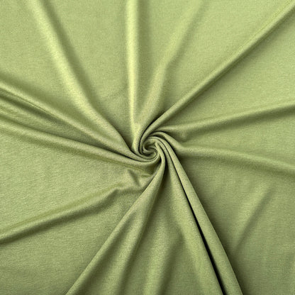 Olive Green Viscose Jersey Fabric