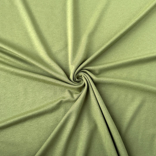 Olive Green Viscose Jersey Fabric
