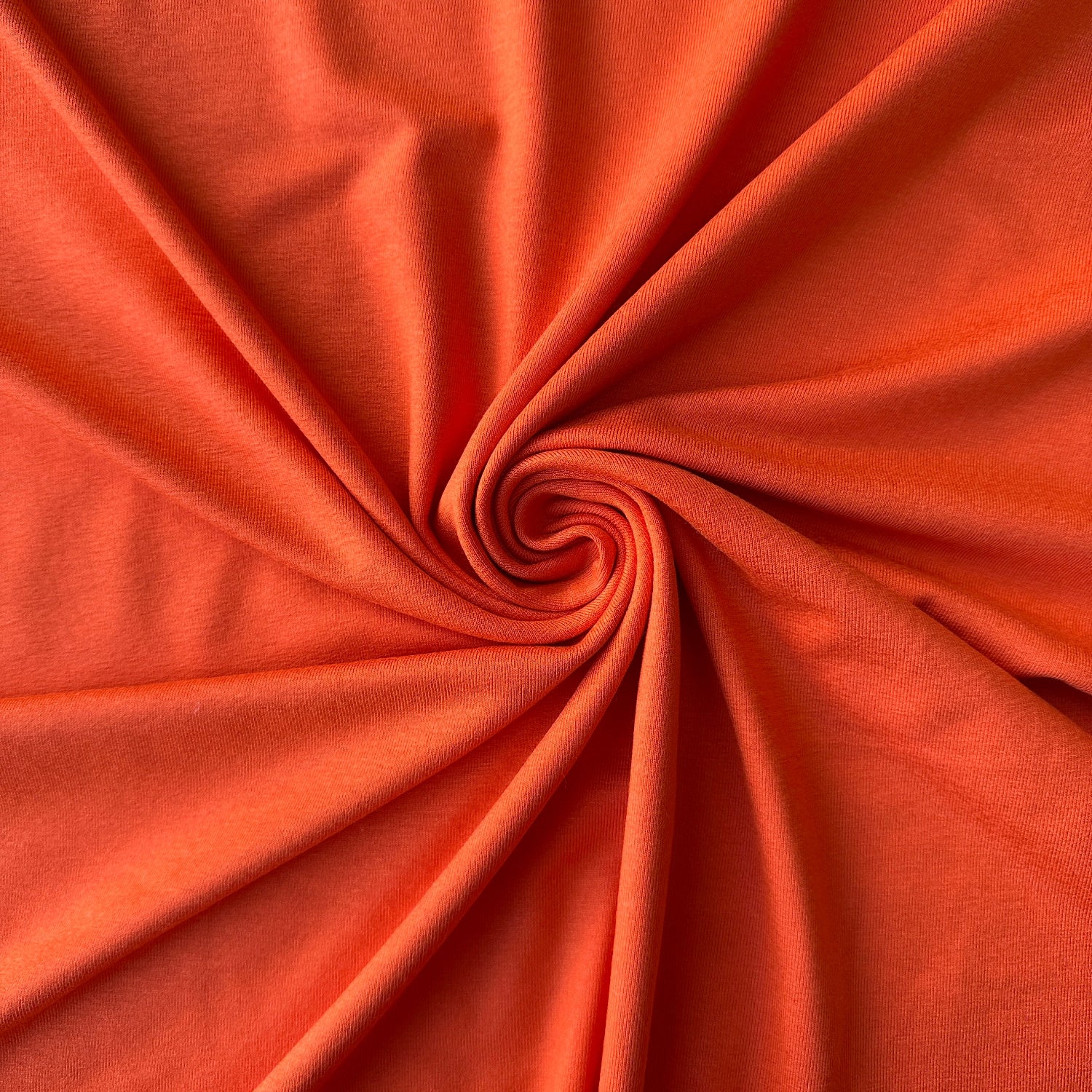 Orange Viscose Jersey Fabric