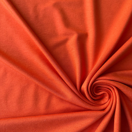 Orange Viscose Jersey Fabric