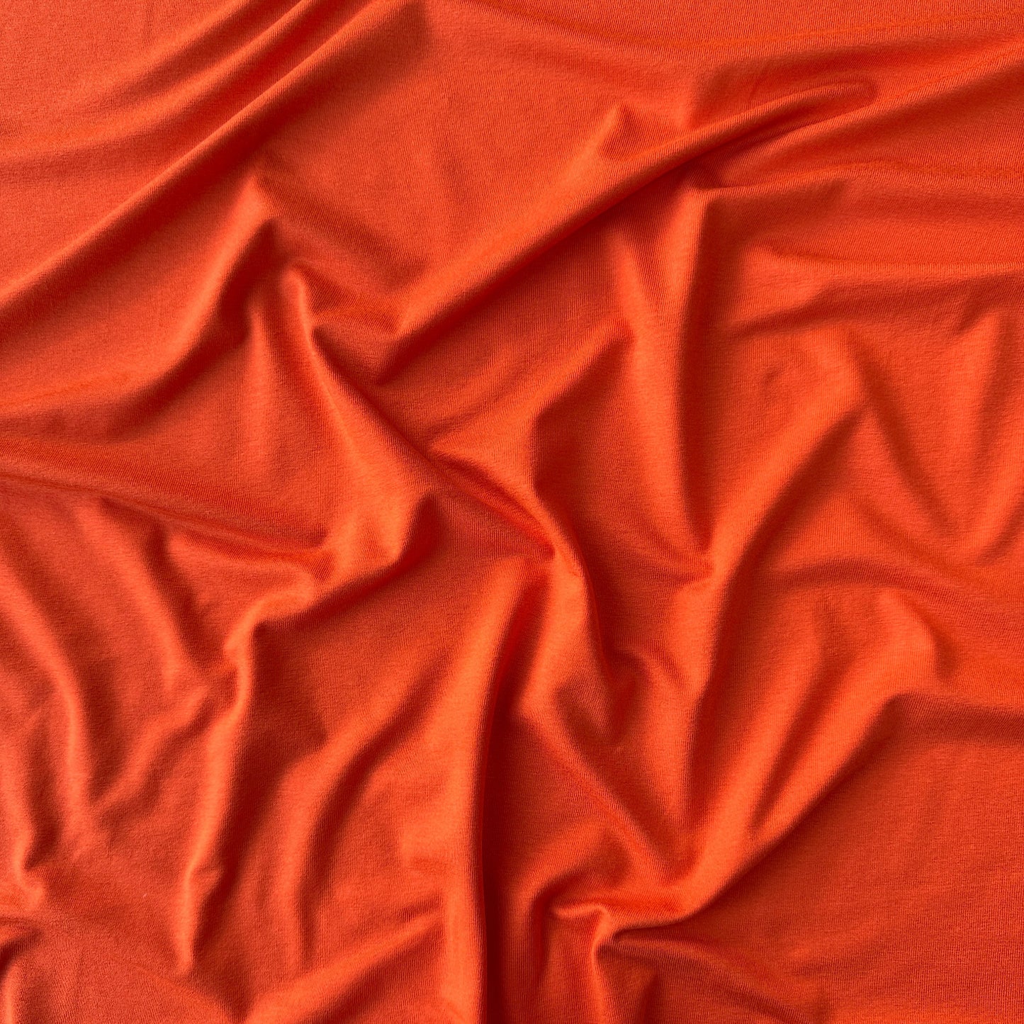 Orange Viscose Jersey Fabric