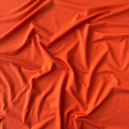 Orange Viscose Jersey Fabric