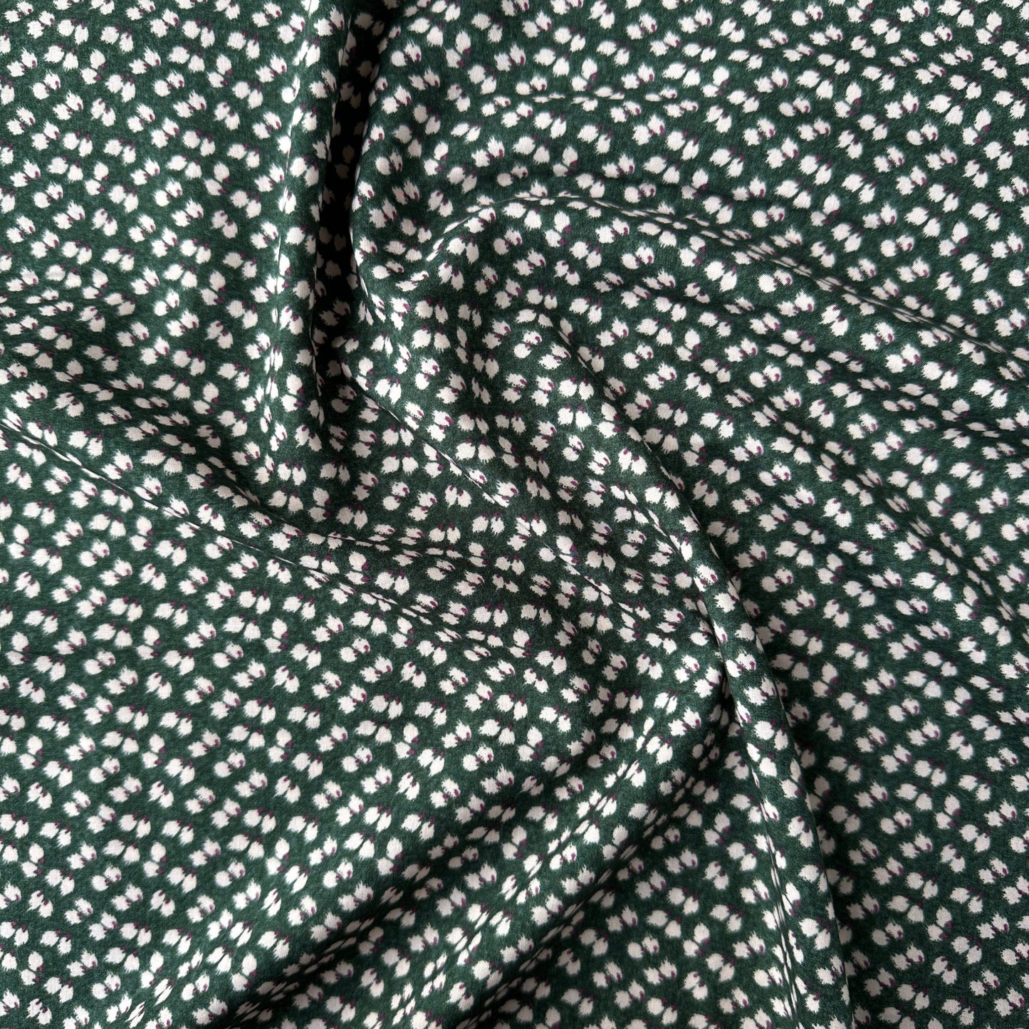 Petal Viscose Fabric in Green
