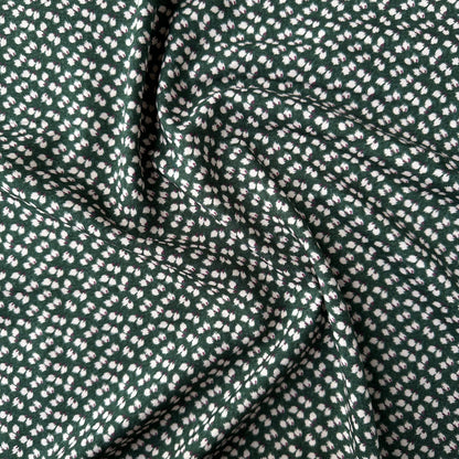 Petal Viscose Fabric in Green