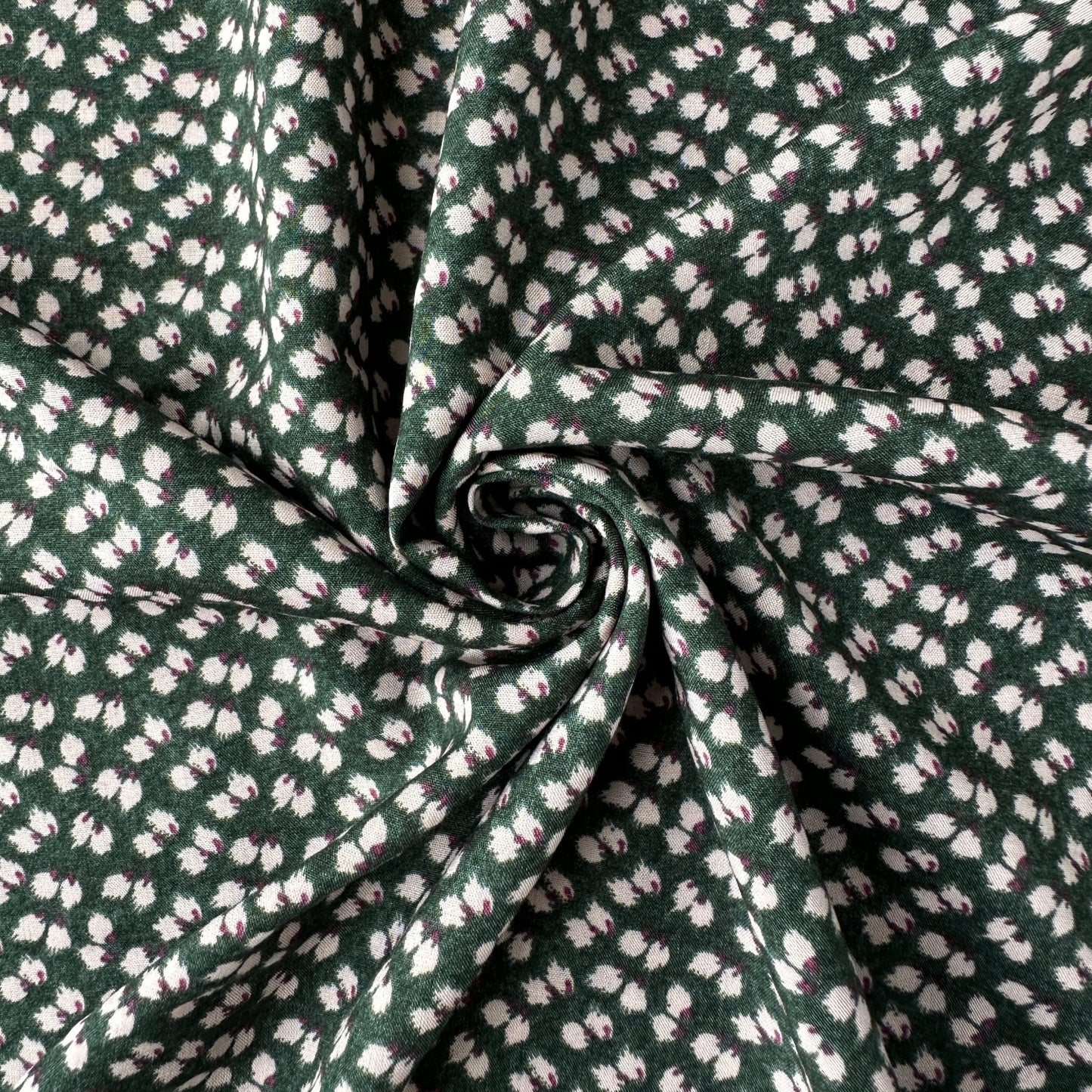 Petal Viscose Fabric in Green