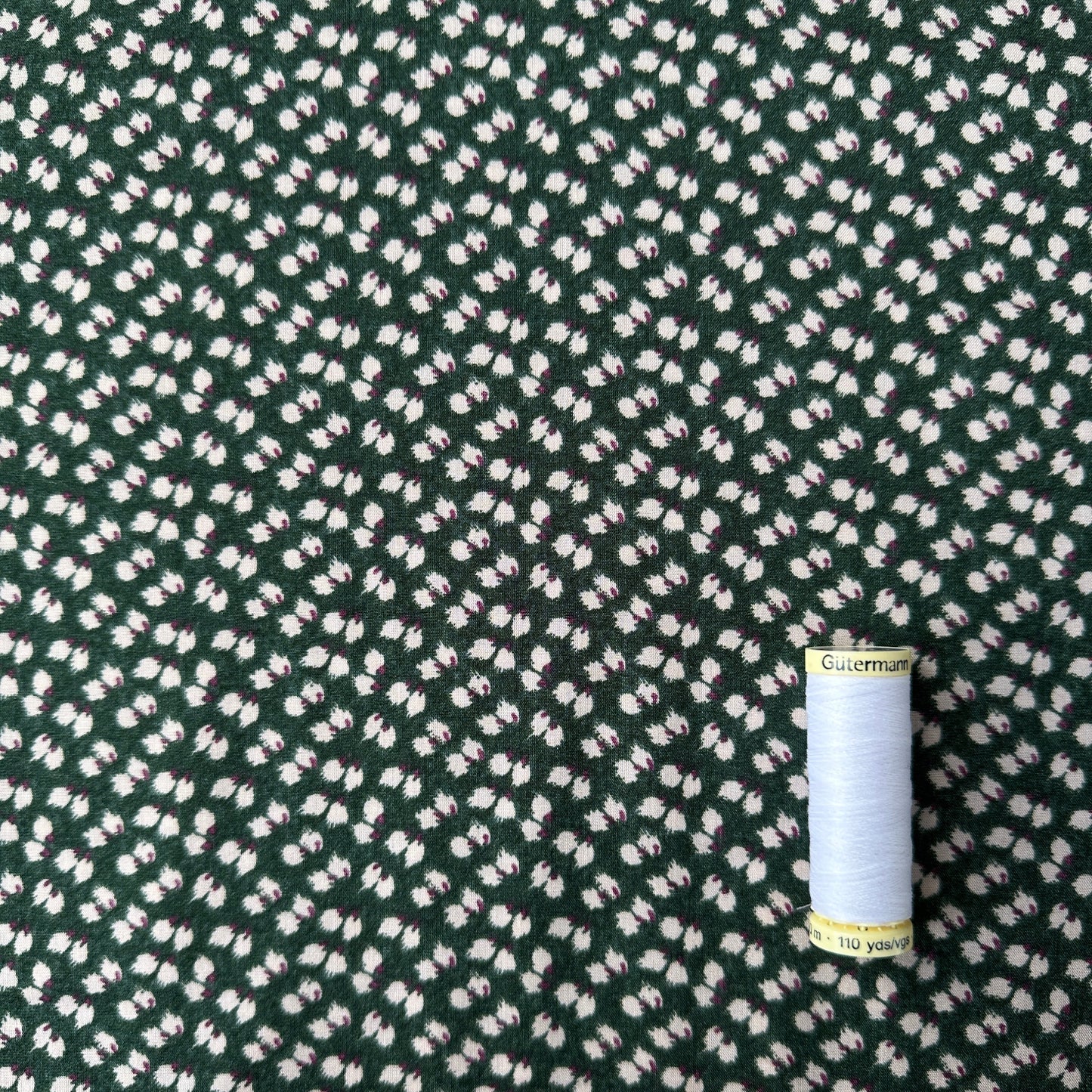 Petal Viscose Fabric in Green
