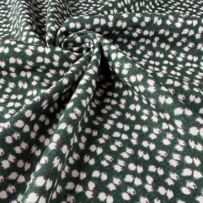 Petal Viscose Fabric in Green