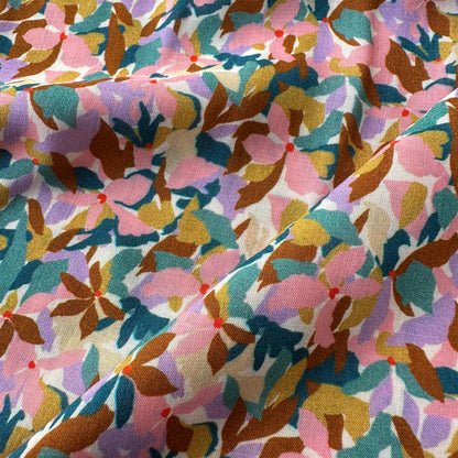 Pretty Floral Viscose Fabric