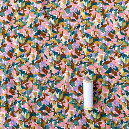 Pretty Floral Viscose Fabric
