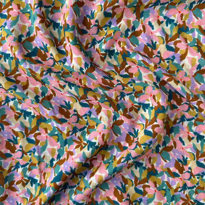 Pretty Floral Viscose Fabric