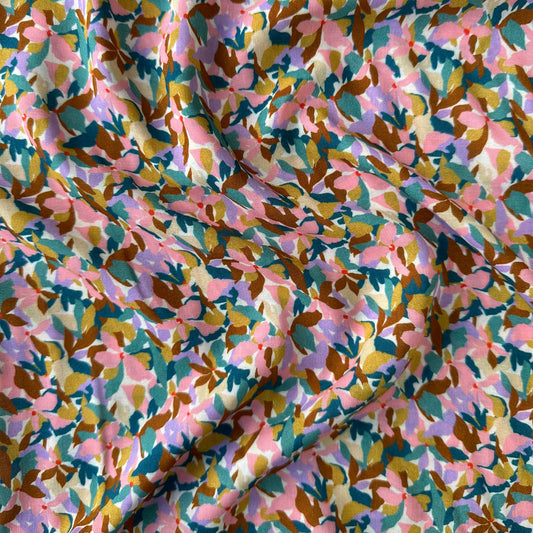 Pretty Floral Viscose Fabric