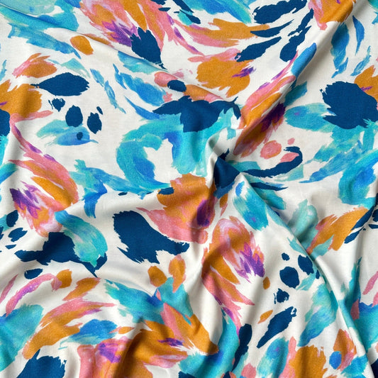 Daphne Mercerised Cotton Jersey Fabric - 1.45m Piece